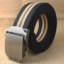Load image into Gallery viewer, Best YBT Unisex tactical belt Top quality 4 mm thick 3.8 cm wide casual canvas belt Outdoor Alloy Automatic buckle men Belt
