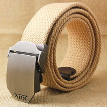 Load image into Gallery viewer, Best YBT Unisex tactical belt Top quality 4 mm thick 3.8 cm wide casual canvas belt Outdoor Alloy Automatic buckle men Belt