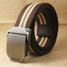 Load image into Gallery viewer, Best YBT Unisex tactical belt Top quality 4 mm thick 3.8 cm wide casual canvas belt Outdoor Alloy Automatic buckle men Belt