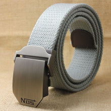 Load image into Gallery viewer, Best YBT Unisex tactical belt Top quality 4 mm thick 3.8 cm wide casual canvas belt Outdoor Alloy Automatic buckle men Belt