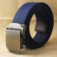 Load image into Gallery viewer, Best YBT Unisex tactical belt Top quality 4 mm thick 3.8 cm wide casual canvas belt Outdoor Alloy Automatic buckle men Belt